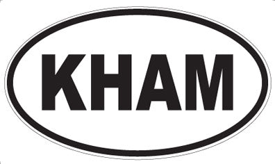KHAM - Oval Magnet