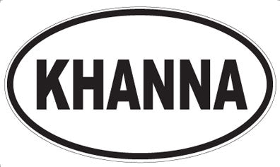 KHANNA - Oval Magnet