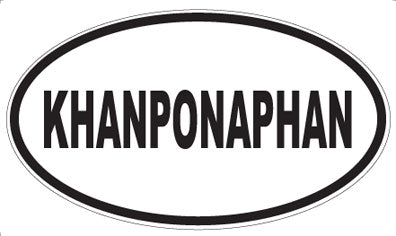 KHANPONAPHAN - Oval Magnet