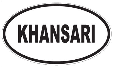 KHANSARI - Oval Sticker