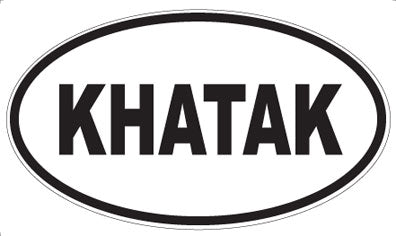 KHATAK - Oval Magnet