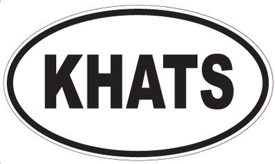 KHATS - Oval Sticker