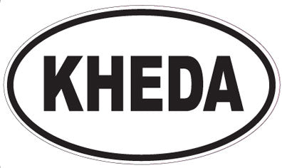 KHEDA - Oval Sticker