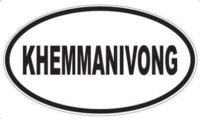 KHEMMANIVONG - Oval Magnet