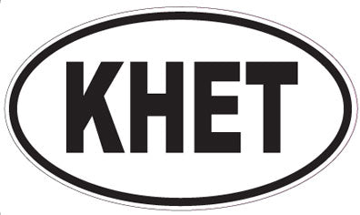 KHET - Oval Sticker