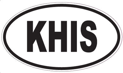 KHIS - Oval Sticker