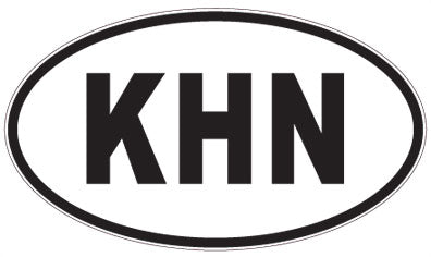 KHN - 3 Letter Initials Oval Magnet