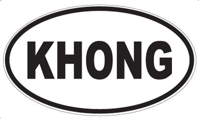KHONG - Oval Magnet