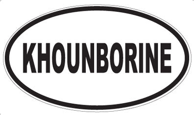 KHOUNBORINE - Oval Magnet