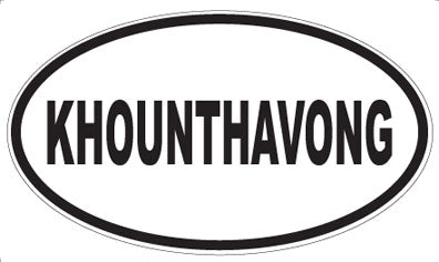 KHOUNTHAVONG - Oval Magnet