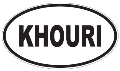 KHOURI - Oval Magnet