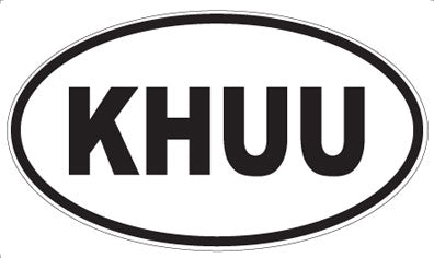 KHUU - Oval Magnet