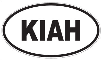 KIAH - Oval Magnet