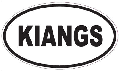 KIANGS - Oval Sticker