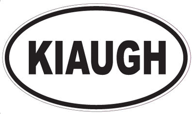 KIAUGH - Oval Sticker