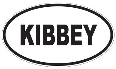 KIBBEY - Oval Magnet