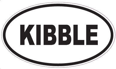 KIBBLE - Oval Sticker