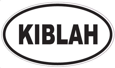 KIBLAH - Oval Sticker
