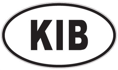 KIB - 3 Letter Initials Oval Magnet