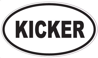KICKER - Oval Sticker