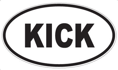 KICK - Oval Magnet
