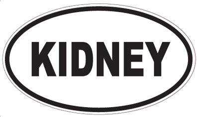 KIDNEY - Oval Sticker