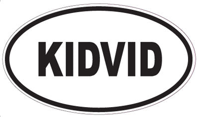 KIDVID - Oval Sticker