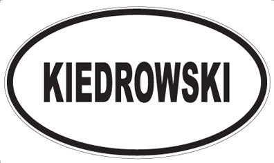 KIEDROWSKI - Oval Magnet