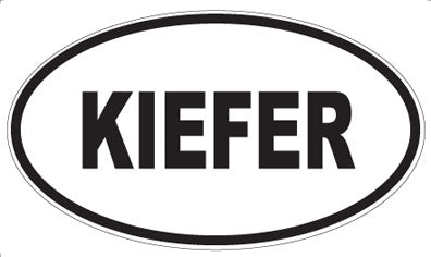 KIEFER - Oval Magnet