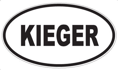 KIEGER - Oval Magnet