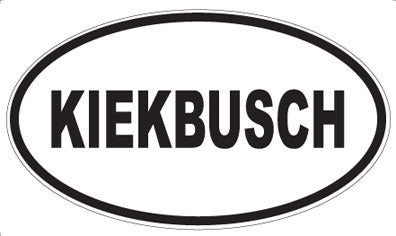 KIEKBUSCH - Oval Magnet