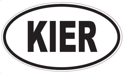 KIER - Oval Sticker