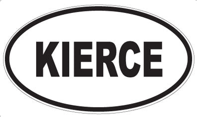 KIERCE - Oval Magnet