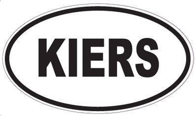 KIERS - Oval Sticker