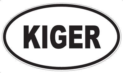KIGER - Oval Magnet