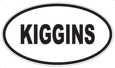 KIGGINS - Oval Magnet