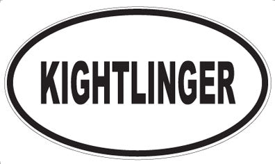 KIGHTLINGER - Oval Magnet