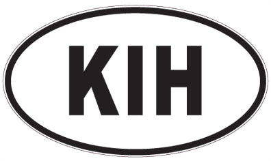 KIH - 3 Letter Initials Oval Magnet