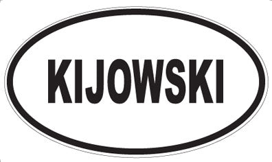 KIJOWSKI - Oval Magnet