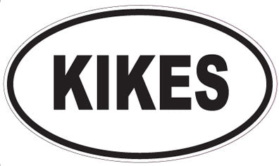 KIKES - Oval Sticker