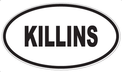 KILLINS - Oval Magnet