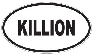 KILLION - Oval Magnet