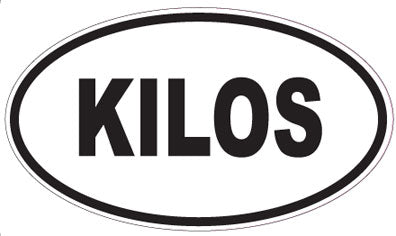 KILOS - Oval Sticker