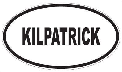 KILPATRICK - Oval Magnet
