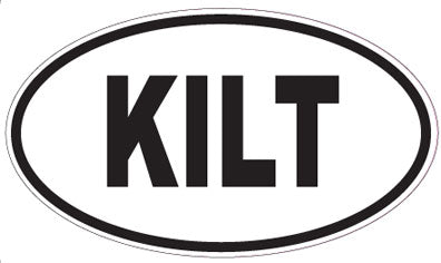 KILT - Oval Sticker