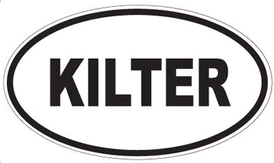KILTER - Oval Sticker