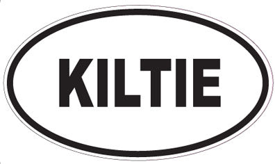 KILTIE - Oval Sticker