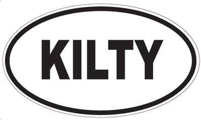 KILTY - Oval Sticker