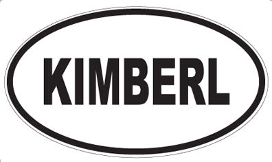 KIMBERL - Oval Magnet