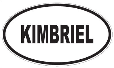 KIMBRIEL - Oval Magnet